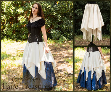 Ivory High Waisted Corset Skirt by wiltingoctober on DeviantArt