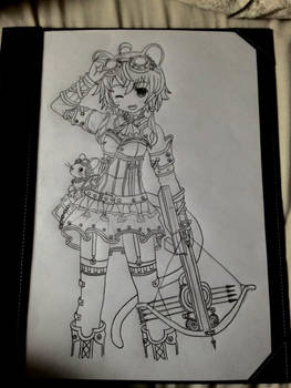 Anime Cat Girl (Steampunk style)