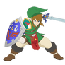 Link, the hero of the forest, destined to save hyrule as always