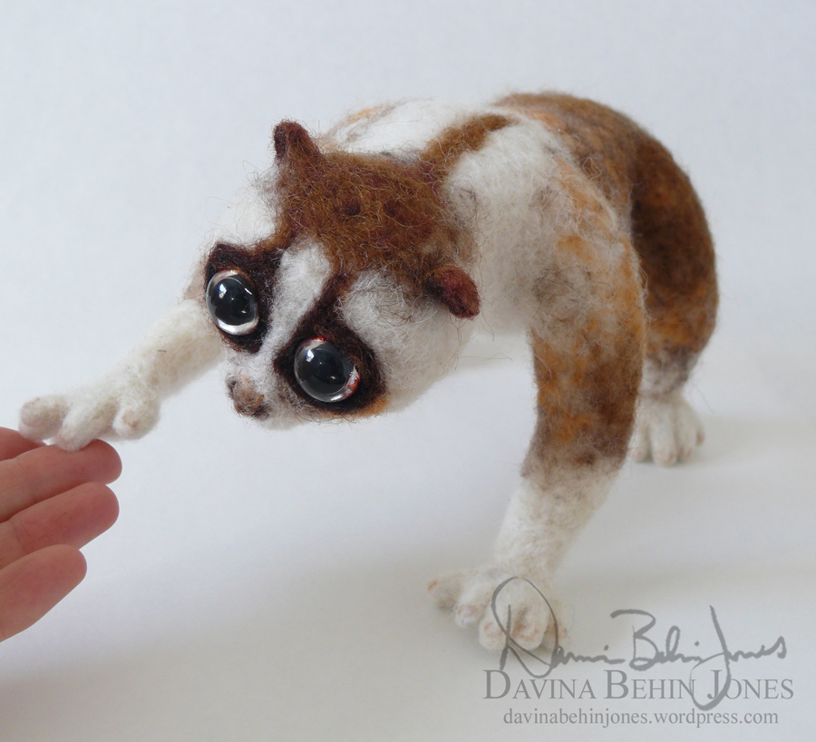 Felted loris the second by FamiliarOddlings Felted loris the second by FamiliarOddlings