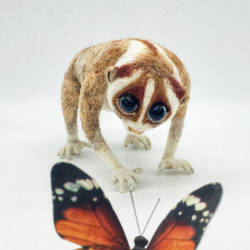 needle felted loris