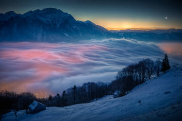 Moon and Venus in Switzerland