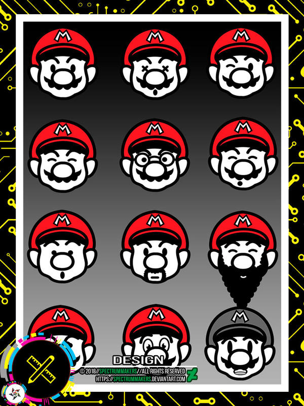 Super Mario Bros Faces By Spectrum Makers by SpectrumMakers on DeviantArt