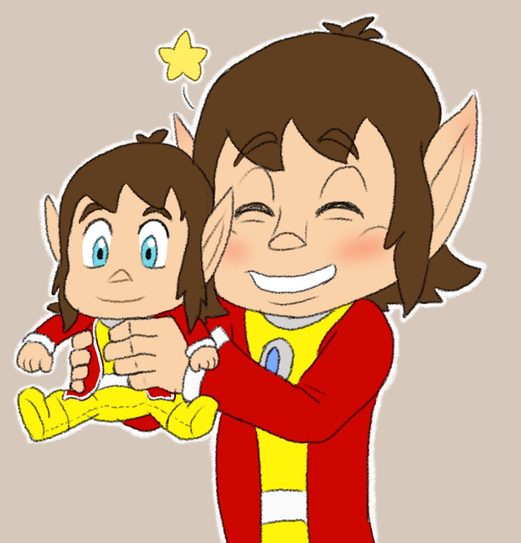 A quick doodle of Kidd and his plushie