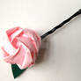 origami rose bobby pin - pink