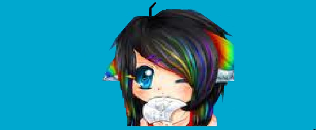 Rainbow Hair Chibi Girl By Panda Puppy 17 On Deviantart