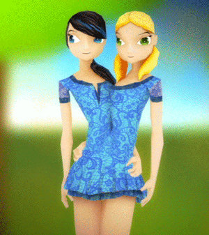 Anna and Hannah - the conjoined twins 3D animation