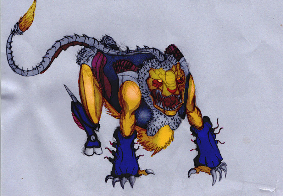 Devilish beast 2 colored by ghostlykazesensei on DeviantArt