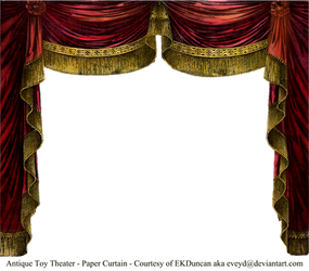 Paper Theater Curtain Garnet