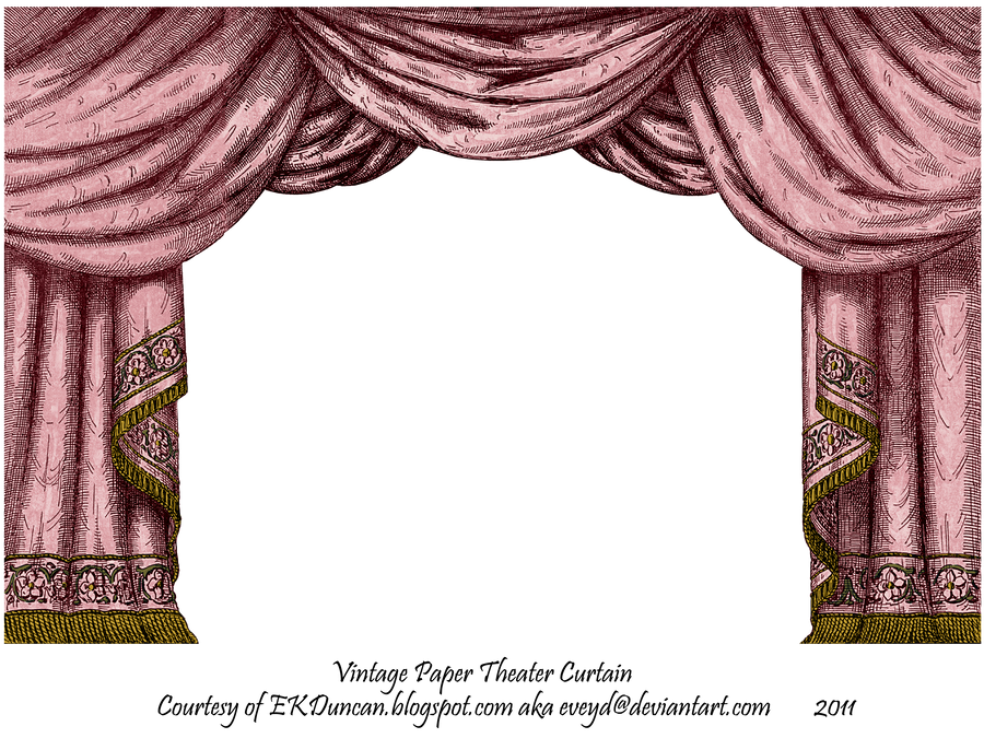 Rose Paper Theater Curtain