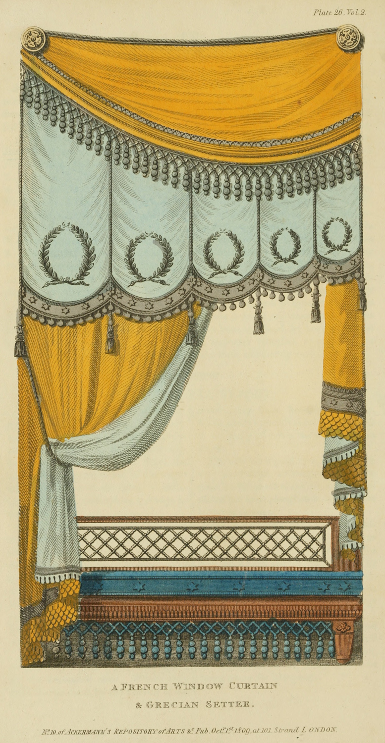 Original 1809 French Curtain