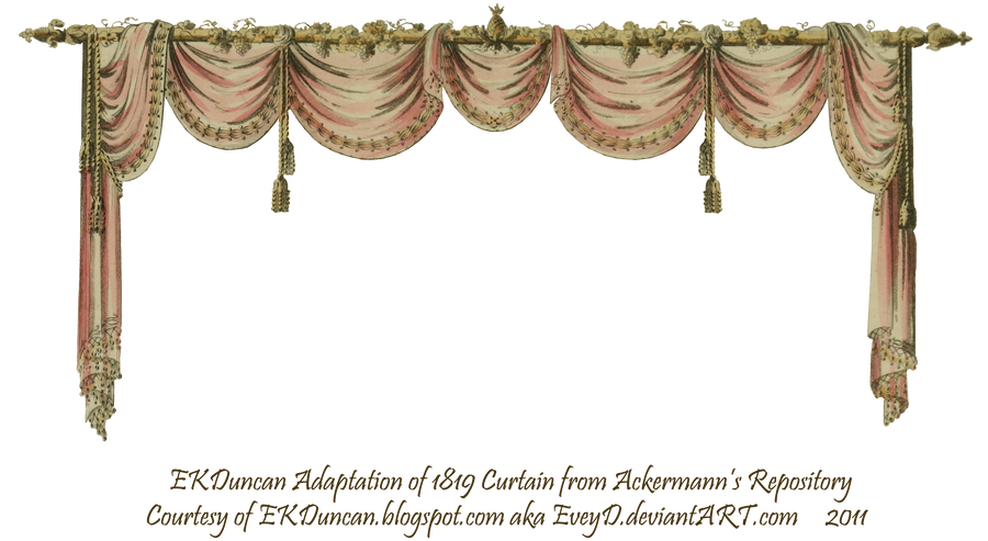 1819 Swag Curtain - Pink