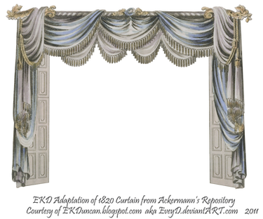 1820 EKD Regency Curtain Room 3 - curtain only