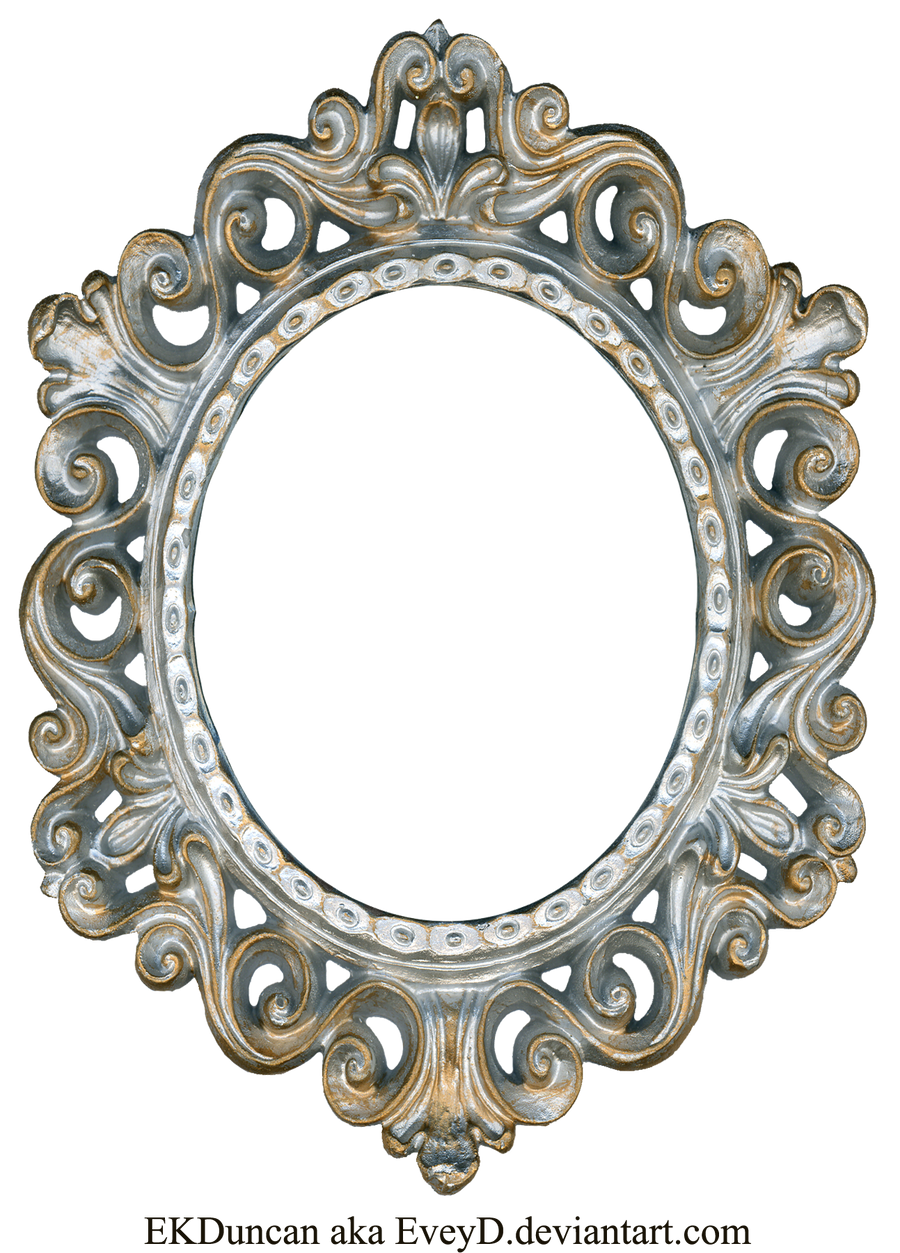 Vintage Silver and Gold Frame - Oval