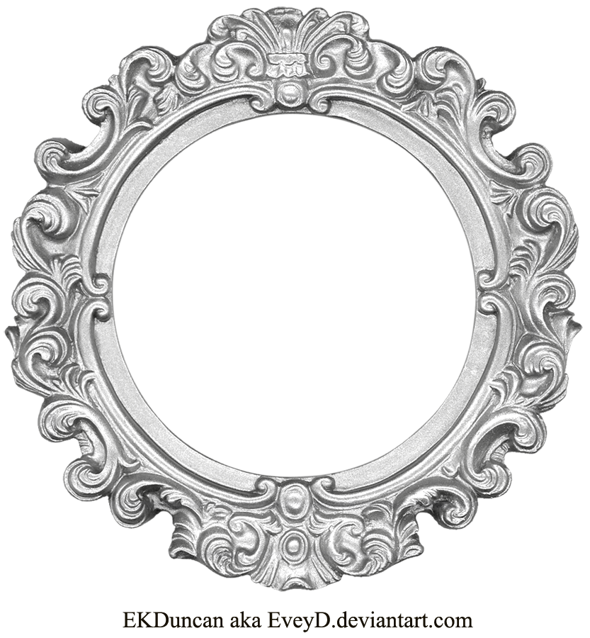 Vintage Silver Frame - Round by EveyD on DeviantArt