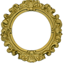 Vintage Gold Frame - Round