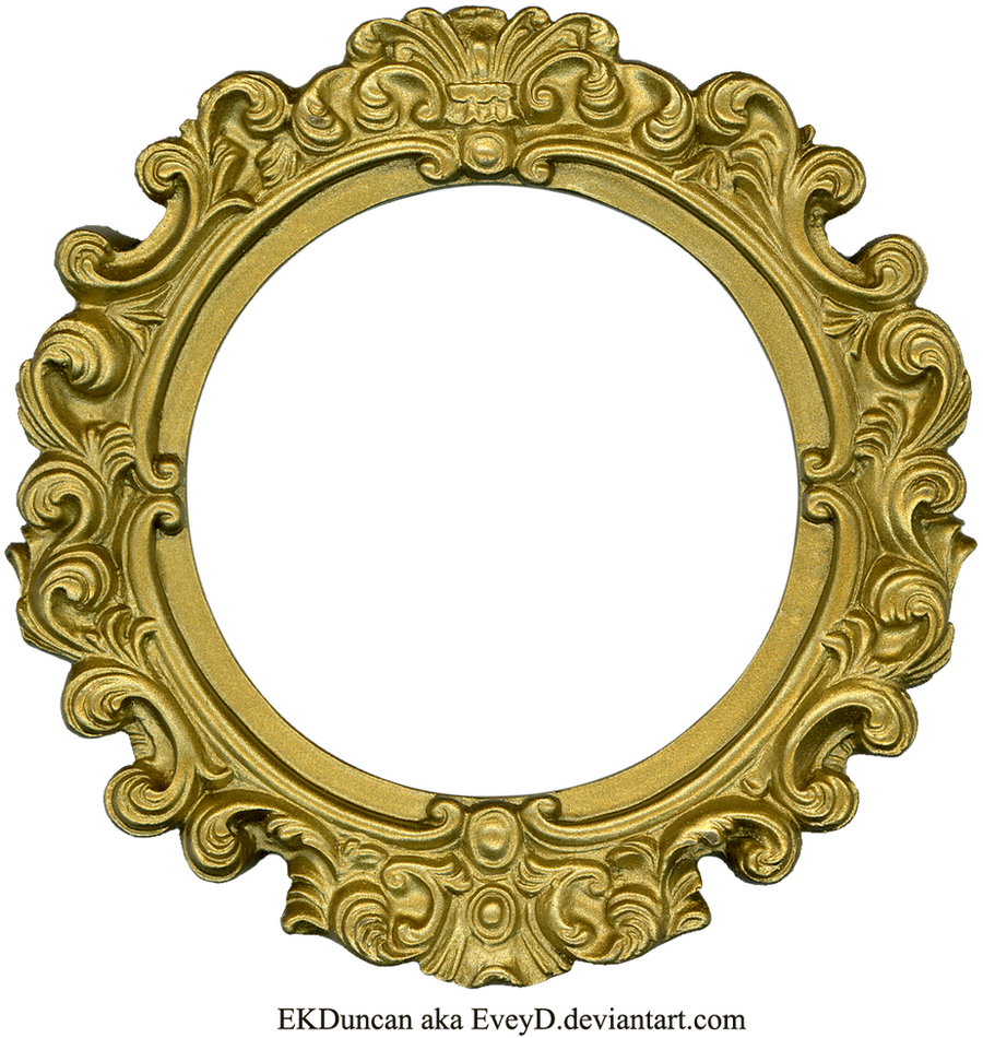 Vintage Gold Frame - Round