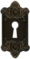 Retro Vintage Door Key Plate for Lock