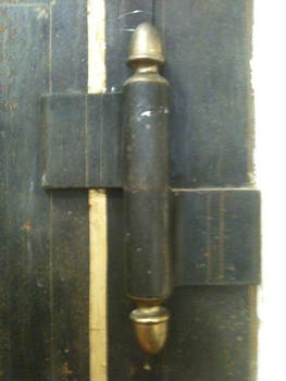 Hinge Old Rusted Metal Walk In Safe- Steampunk