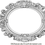 Ornate Silver Frame - Wide Oval