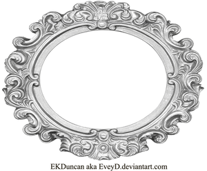 Ornate Silver Frame - Wide Oval