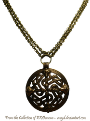 Vintage Viking Shield Necklace