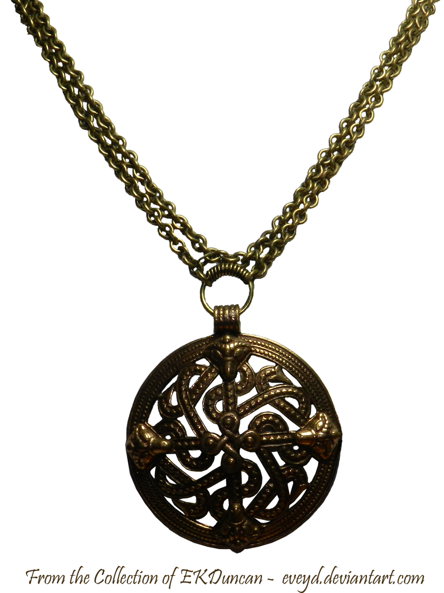 Vintage Viking Shield Necklace by EveyD
