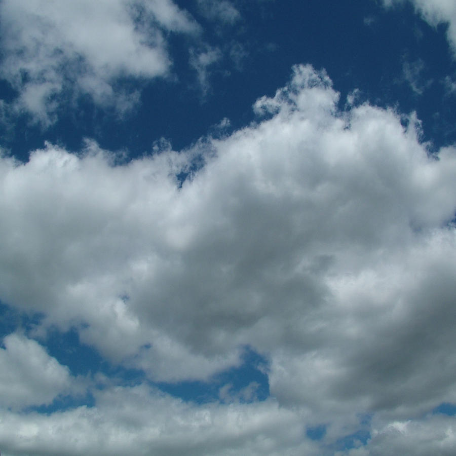 Carolina Blue Sky w Clouds Background Scrapbook 1