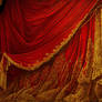 Backdrop Vintage Theater Stage Curtain - Red