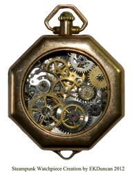 Ladies Steampunk Timepiece from Vintage Parts