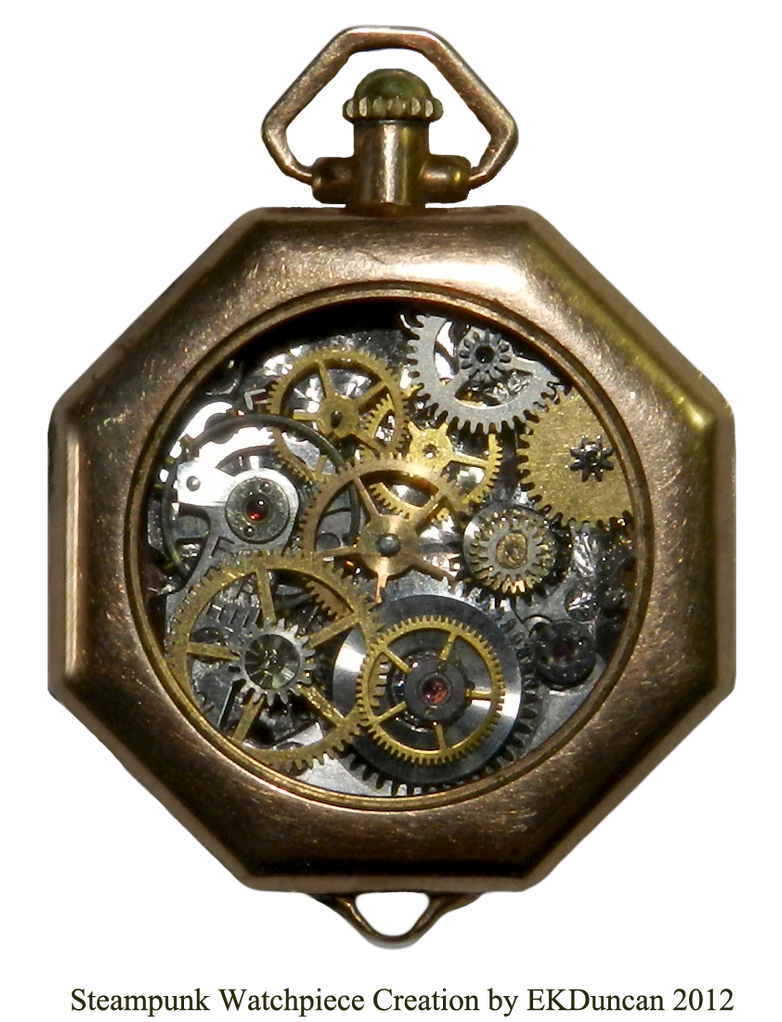 Ladies Steampunk Timepiece from Vintage Parts by EveyD