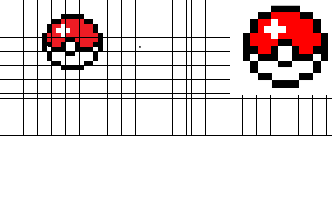 Pokeball pixel art