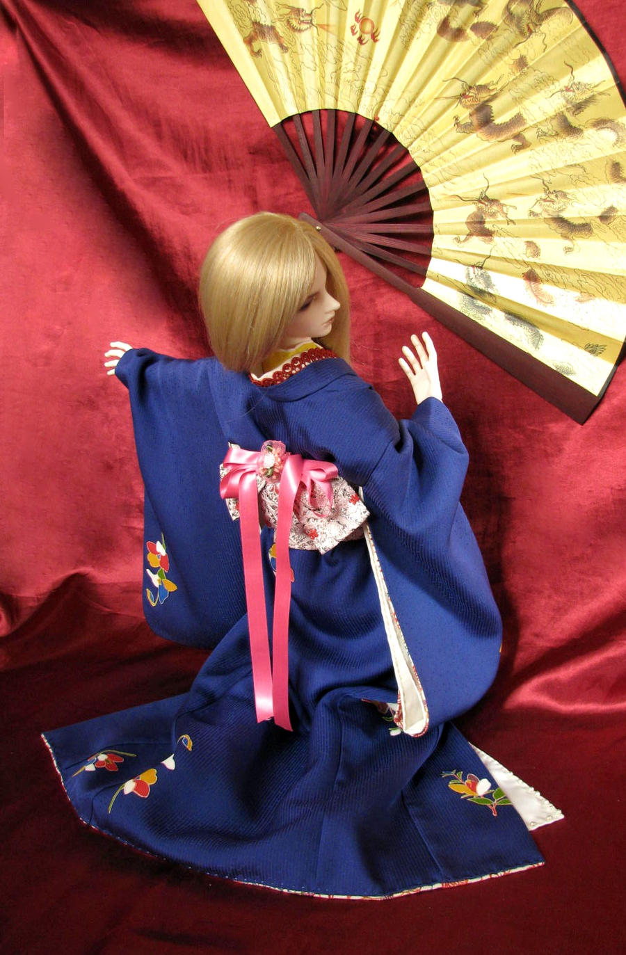 BJD Kimono, Beautiful Geisha Haru-san