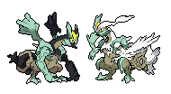 Black Kyurem and White Kyurem JUS