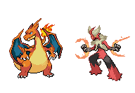 Mega Charizard And Mega Blaziken