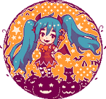Halloween Miku by staticwind