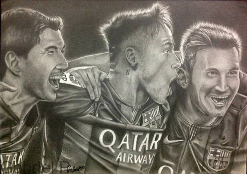 Barcelona Trio Messi Neymar Suarez