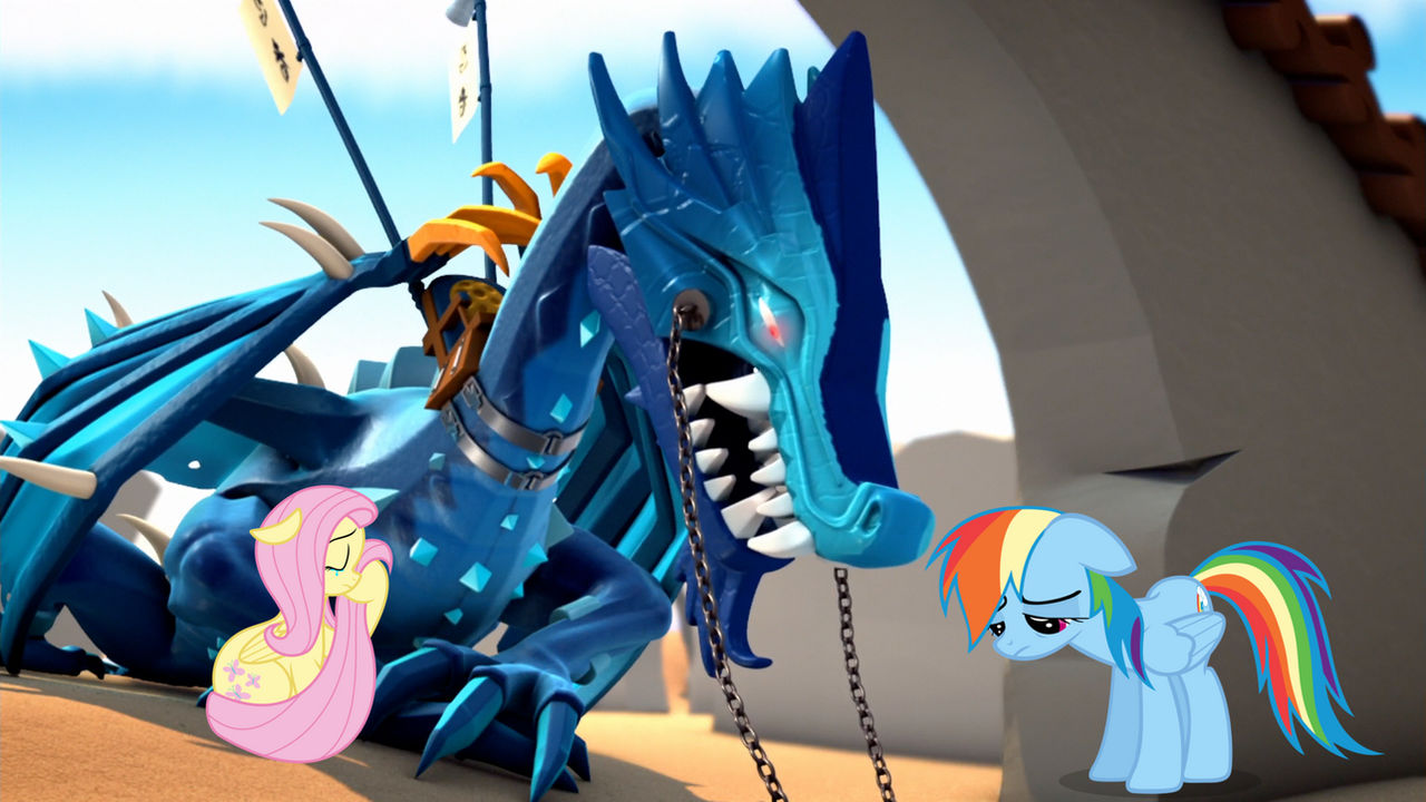 rainbow dash futter shy say good bye to wisp