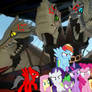 ultra dragon, mane 6 and elroy angry to mean 3