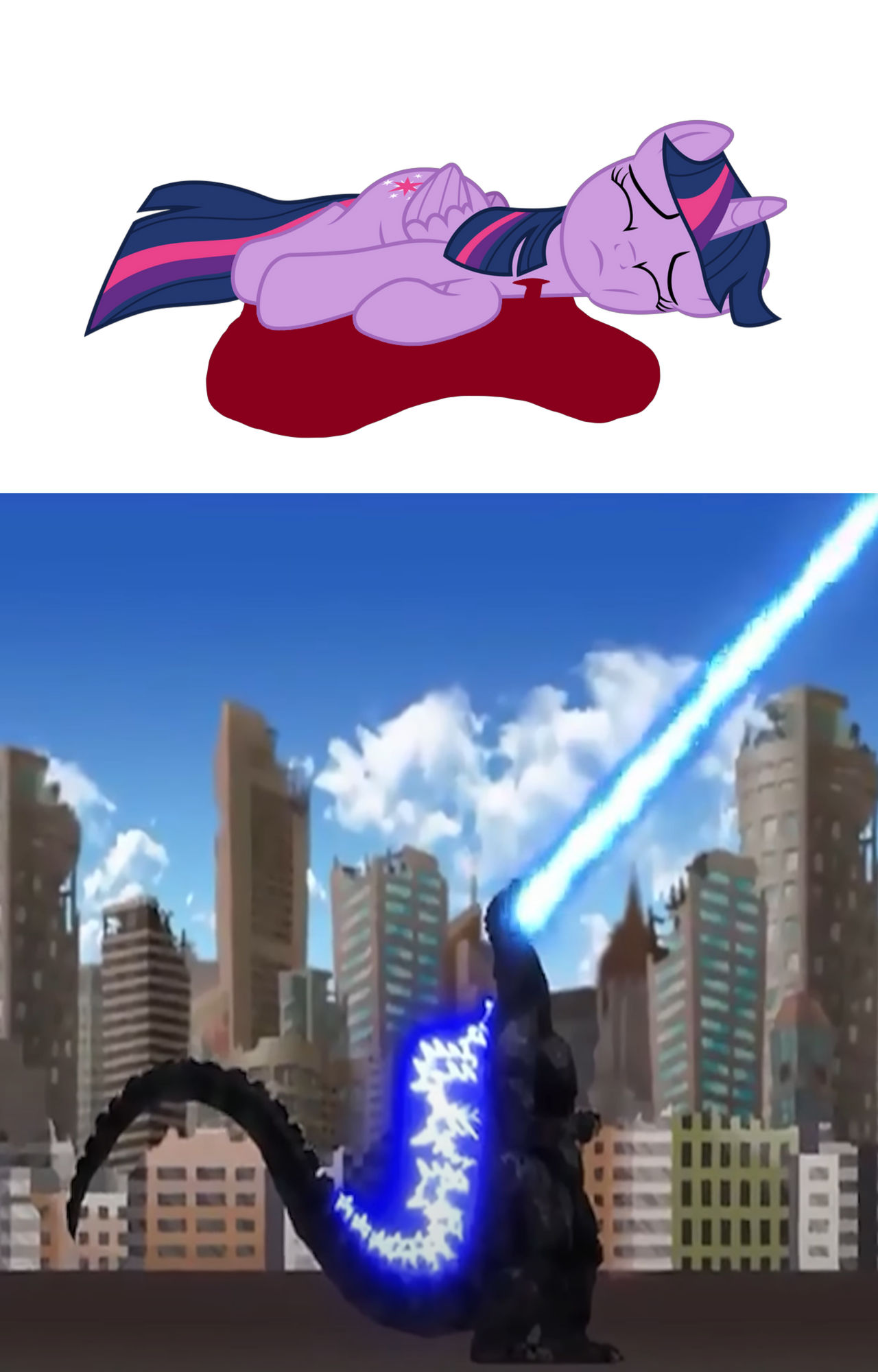 Godzilla Cries At Princess Twilight's Death