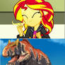 Saurophaganax touch love good sunset shimmer