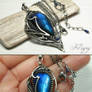 Moonacre II- Labradorite Pendant wiht Lapis Lazuli