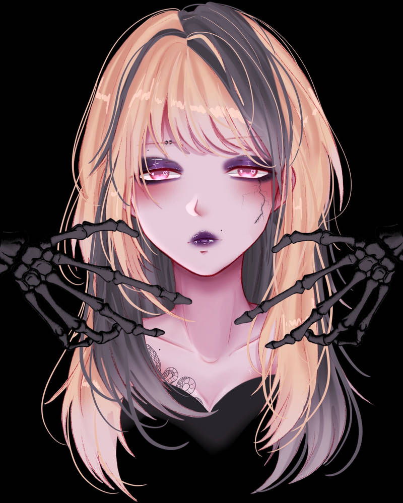 Emo anime girl by artsenpaimonster5 on DeviantArt