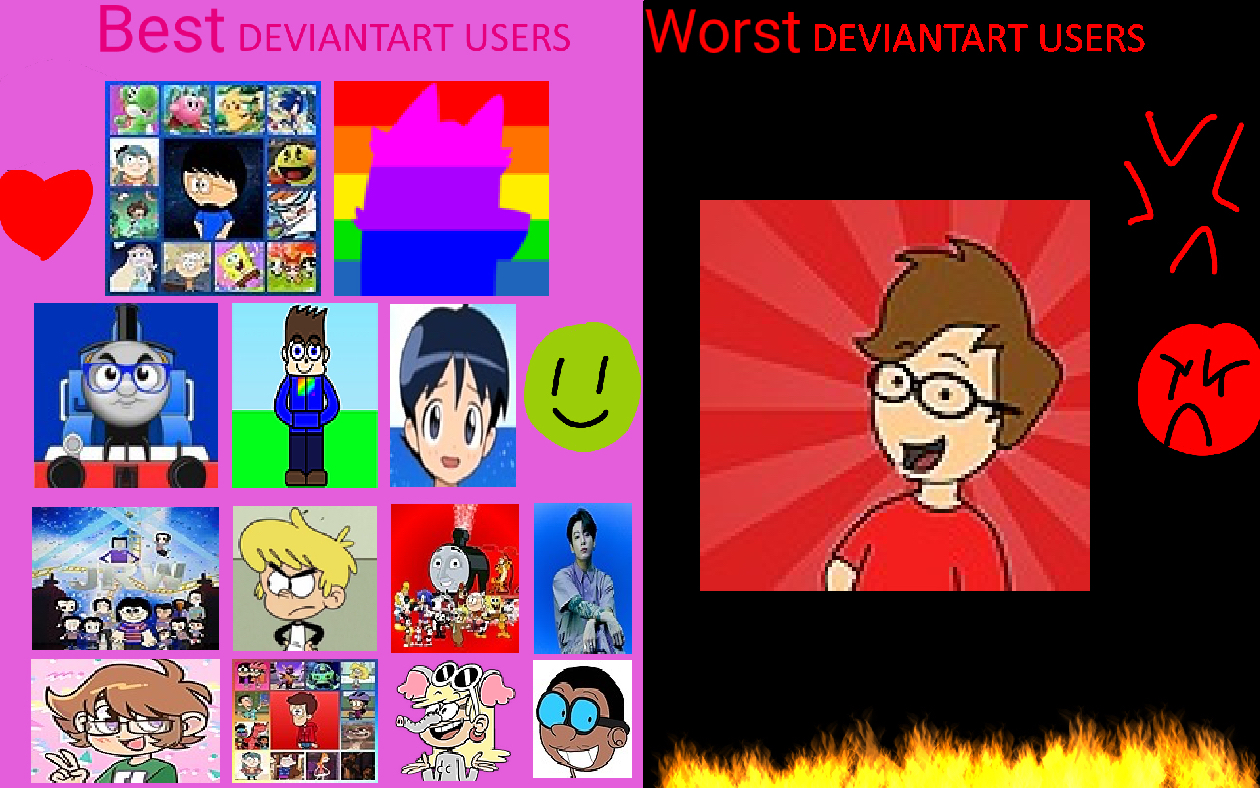 My Best And Worst DeviantArt Users by MrMickeytronic on DeviantArt