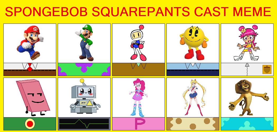 My SpongeBob SquarePants Cast Meme by MrMickeytronic on DeviantArt