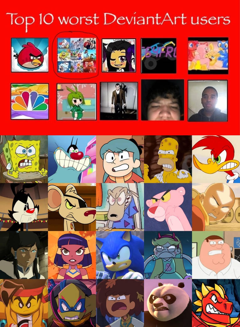 Deviantart Bad Characters My 20 Characters Hate Is Thenewne by MrMickeytronic on DeviantArt
