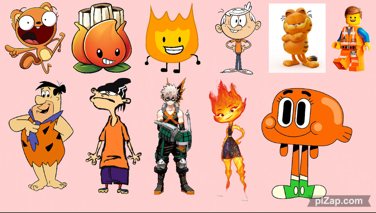 My Favorite Orange Characters by MrMickeytronic on DeviantArt