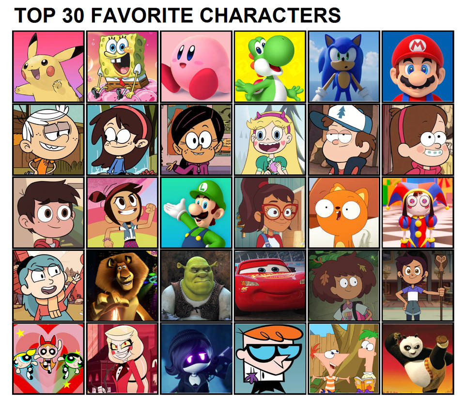 My Top 30 Favorite Characters My Version By Mrmickeytronic On Deviantart My Top 30 Favorite Characters My Version By Mrmickeytronic On Deviantart