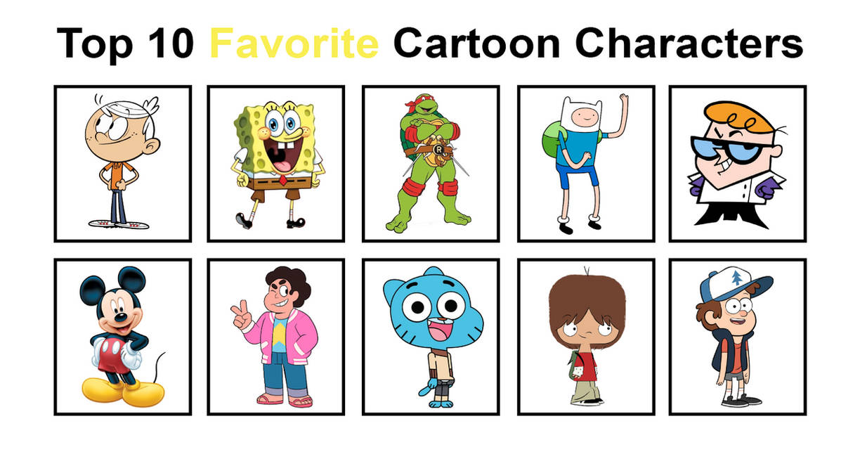 My Top 10 Favorite Cartoon Characters (2025) by MrMickeytronic on ...