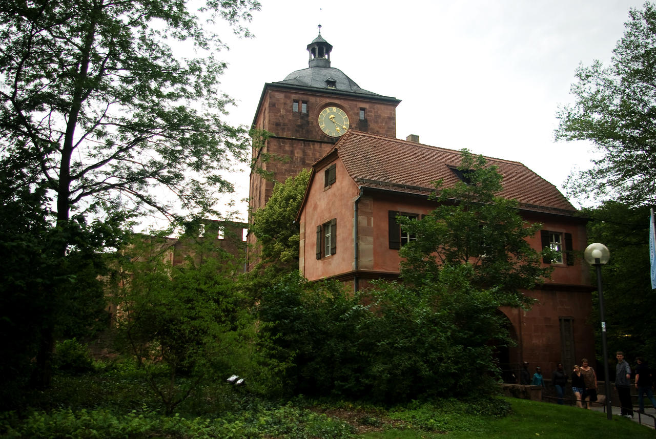 Heidelberg Castle - Gate building and clock tower